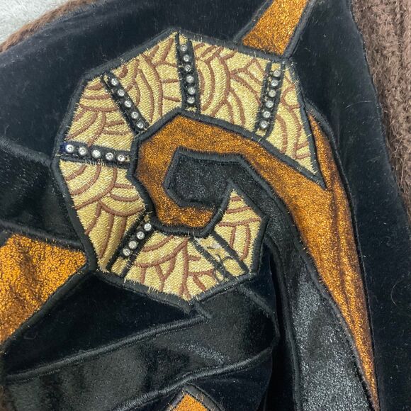 Vintage Cervelle 80s Wool Mohair Cardigan sweater M brown Artsy button up lined - Picture 2 of 12